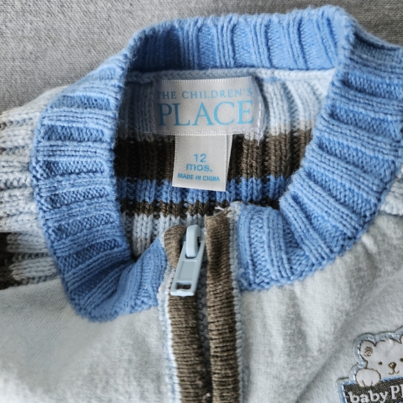 The Children's Place | 3-Piece Overalls, Shirt and Sweater Set - Picture 9 of 13